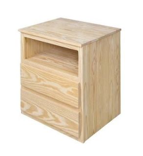 drawer media stand unfinished southern pine wood new u