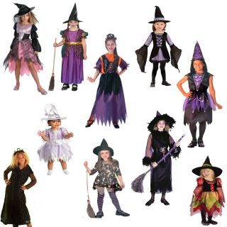 Assorted WITCH HALLOWEEN COSTUMES ~ Girl Child Teen Toddler PARTY 