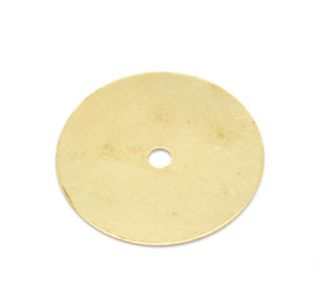 100PCs Brass Blank Stamping Necklace Round Disc Tags 18mm(3/4)