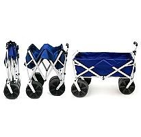   Blue BEACH Garden Wagon Collapsible Utility Sports Cart FREE SHIPING