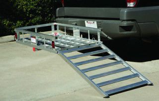 WHEELCHAIR SCOOTER MOBILITY 500 LB ALUMINUM CARRIER DETACHABLE RAMP 