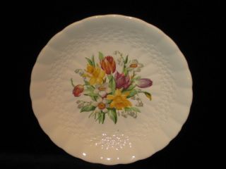 SIMPSONS POTTERS   Providence   Solian Ware Floral  SAUCER 5 7/8 