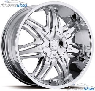 22x9.5 Platinum 413 Cloak 6x139.7 6x5.5 +15mm Chrome Wheels Rims Inch 