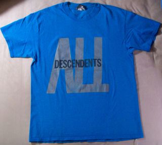 DESCENDENTS Vintage ALL Shirt SST 80s/90s Milo Aukerman tour concert 