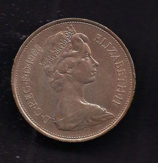 UK Great Britain 10 New Pence 1968 Coin KM # 912 Lot U8