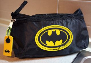   VINTAGE RARE 1989 BATMAN KNIGHT DC PENCIL CASE BAG MADE IN ITALY NEW
