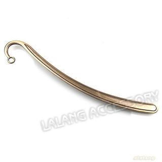 25 Antique Bronze Vintage Smooth Alloy Bookmark For Beading Hot Sale 