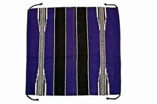 Newly listed 30x30 Purple / Black White Western Saddle Blanket
