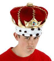 new red kings crown costume hat royalty prop expedited shipping