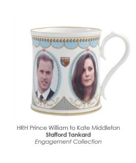 aynsley royal engagement stafford tankard hrh prince william to kate