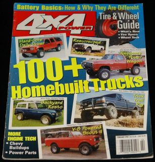   1998 4x4 POWER MAGAZINE 1974 FORD BRONCO, 1975 SCOUT II, 1970 CHEVY