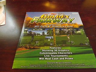 New In Pack  Golden Fairway Singleplayer Interactive 3D Golf 