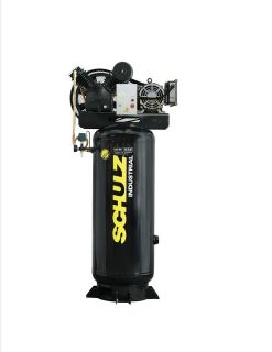 SCHULZ AIR COMPRESSOR   5HP   80 GALLONS  20CFM   175 PSI SINGLE PHASE