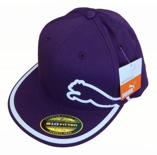   Puma Monoline 210 Fitted Hat   Gloxinia (Dark Purple)   Select Size