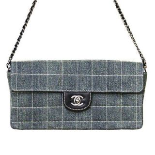 Authentic Chanel Flap Bag Denim/ Lambskin Chain Bag with Original Tag 