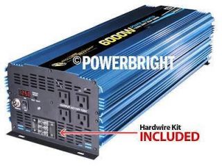 power bright 6000 watt 12 volt sst power inverter new