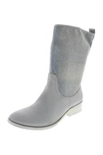Rachel Roy NEW Venetia Blue Leather Block Heels Cowboy Western Boots 