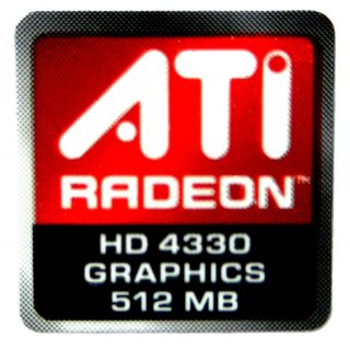 ati radeon hd4330 graphics 512mb sticker 16 x 16 5mm