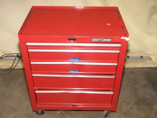 Craftsman 5 Drawer Tool Cabinet filled with Hundreds of Allen Wrenches