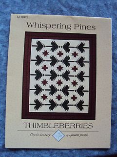 whispering pines quilt pattern by thimbleberries from canada time left
