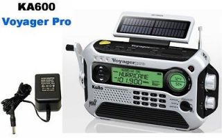   KA600 DIGITAL AM FM SW WEATHER EMERGENCY SOLAR CRANK RADIO FREE AC