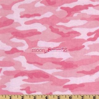 comfy flannel fabric camo camouflage pink  6