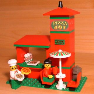CUSTOM PIZZA RESTAURANT for town/city/train LEGO food spaghetti chef 