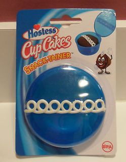   Brand New HOSTESS CupCakes Cupcake Snack Tainer Container Blue Plastic