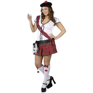Scottie Hottie Sexy Scottish Kilt Shot Girl Halloween Costume Std 