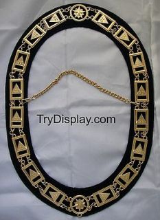 33rd Degree Masonic Chain Collar Scottish Rite Jewel Regalia Medal D.B 