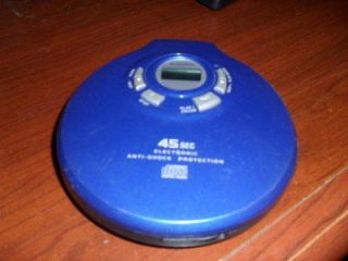 audiovox portable cd player blue model dm 8703 45 time