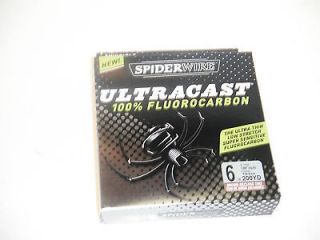   Ultracast 100% Fluorocarbon line,6 lb test,200 yds,brown recluse