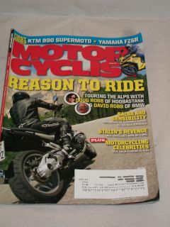 MotorCyclist May 2009 Reason to ride, KTM 990 Supermoto, Yamaha FZ6R 