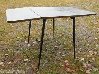 Formica laminated table Retro Mid Century 1950s fold down sides 