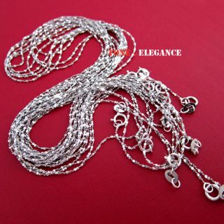   gold gf solid sterling silver diamond edge chain necklace x10 bulk buy