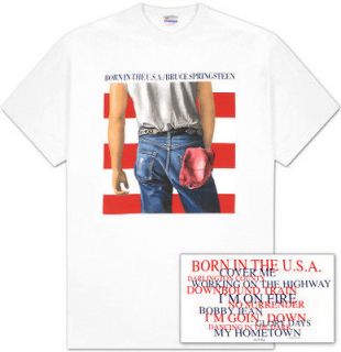 Licensed Bruce Springsteen Born In The USA Adult Shirt S 2XL