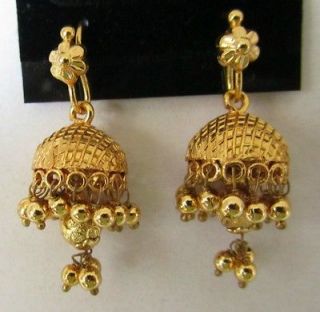 22k Gold plated Indian traditional Jewelry Jhumka earings