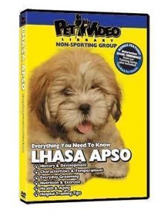 lhasa apso puppy dog care training dvd new bonus time