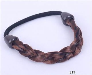   Wig Plait Braided Elastic Hair Rubber Band Rope Ponytail Holder JJ1