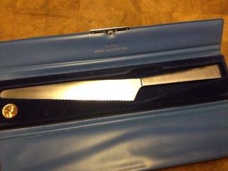 vintage cake knife with case b b stainless italy time