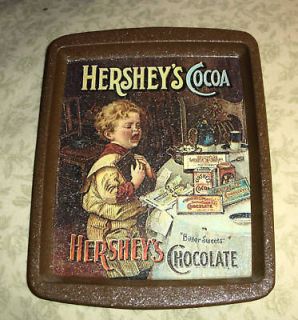 rare vintage 1982 hershey s cocoa chocolate tray returns not