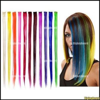 colored clip in hair extensions in Womens Hair Extensions