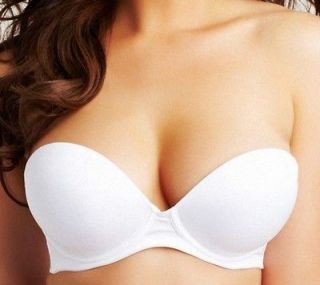 H124 [two Cups +] Smooth Gel Push up Strapless Bra 32 34 36 38 A B C D