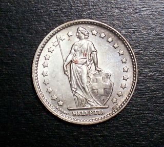 switzerland franc 1957 unc silver swiss coin expedited shipping 