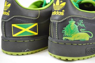 ADIDAS 044053 DECADE LOW JAMAICA FLAG LION BLACK GREEN YELLOW 9 (12562 