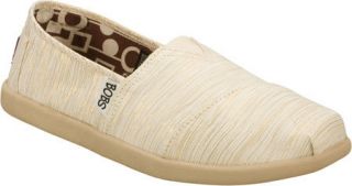 Bobs by Skeckers NEW World 39537 Natural Beige Flats Slip Ons Shoes 