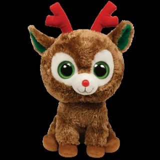 ty beanie boo christmas reindeer comet mint with tags time