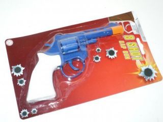 New Plastic Toy Cap Gun Revolver 8 Ring Shot Ring Cap fancy dress