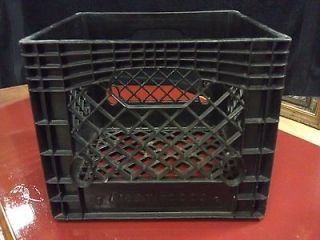6o21 dean foods black plastic milk crate year unknown time