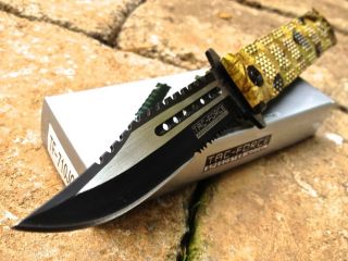 Tac Force Large Assisted Opening Bowie Survival Rescue Folding Knife 